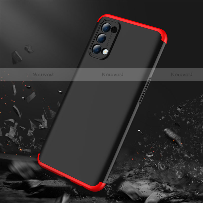 Hard Rigid Plastic Matte Finish Front and Back Cover Case 360 Degrees M01 for Oppo Reno4 4G