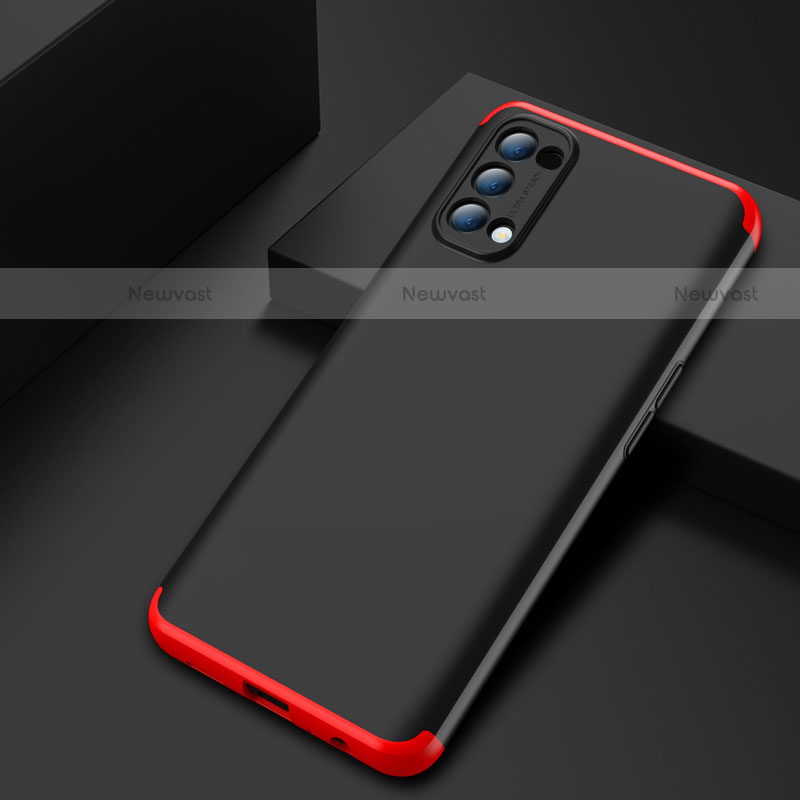 Hard Rigid Plastic Matte Finish Front and Back Cover Case 360 Degrees M01 for Oppo Reno4 4G