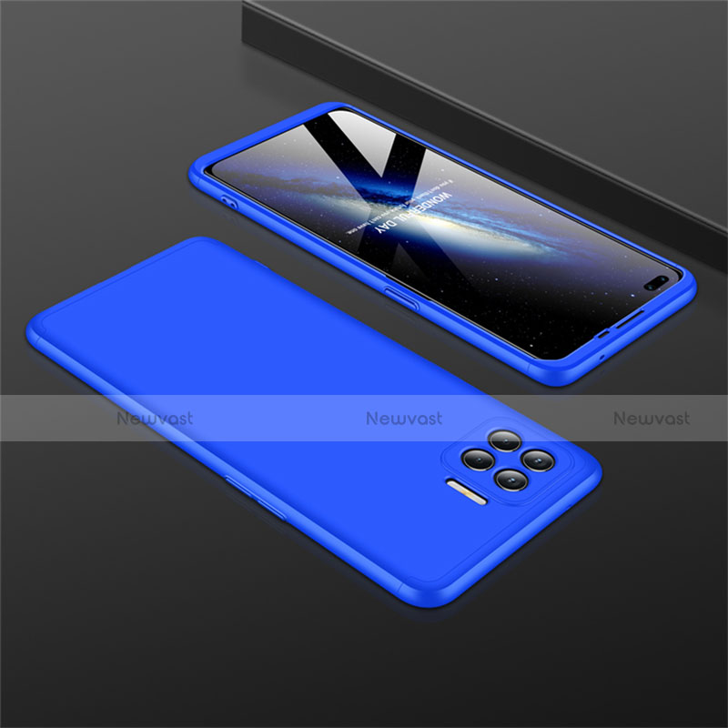 Hard Rigid Plastic Matte Finish Front and Back Cover Case 360 Degrees M01 for Oppo Reno4 F