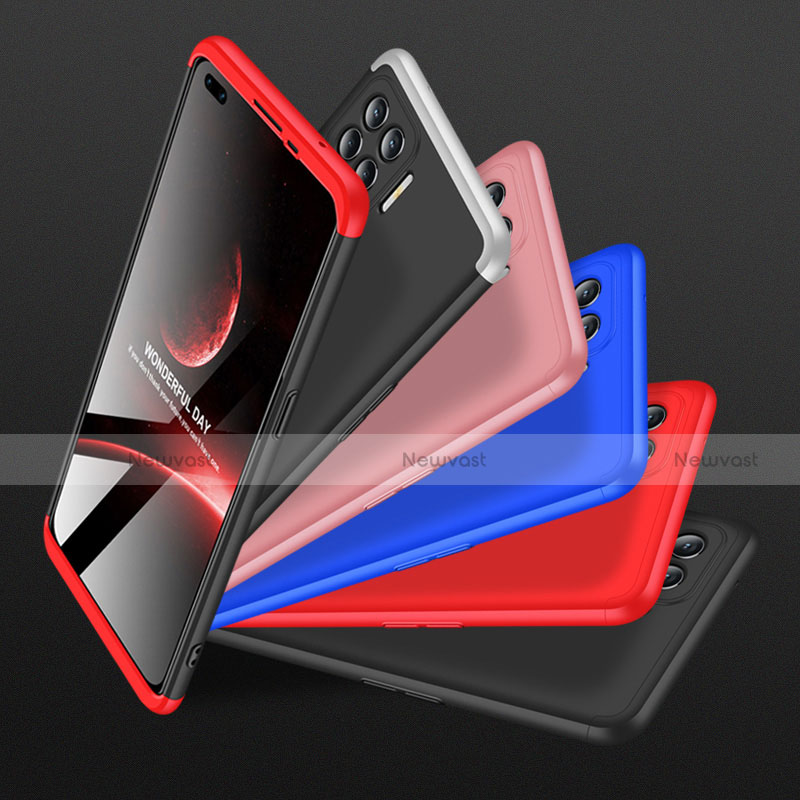 Hard Rigid Plastic Matte Finish Front and Back Cover Case 360 Degrees M01 for Oppo Reno4 F