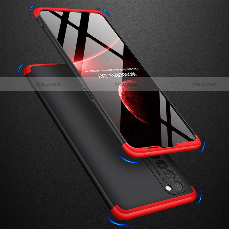 Hard Rigid Plastic Matte Finish Front and Back Cover Case 360 Degrees M01 for Oppo Reno4 Pro 4G