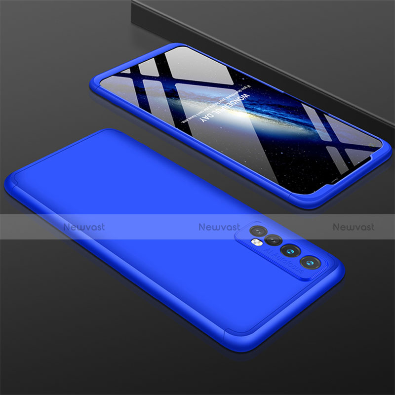 Hard Rigid Plastic Matte Finish Front and Back Cover Case 360 Degrees M01 for Realme Narzo 20 Pro Blue