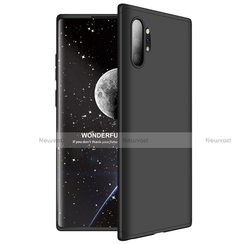 Hard Rigid Plastic Matte Finish Front and Back Cover Case 360 Degrees M01 for Samsung Galaxy Note 10 Plus 5G Black