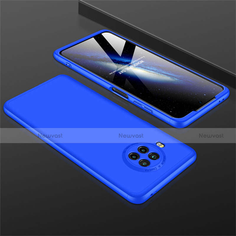 Hard Rigid Plastic Matte Finish Front and Back Cover Case 360 Degrees M01 for Xiaomi Mi 10T Lite 5G Blue