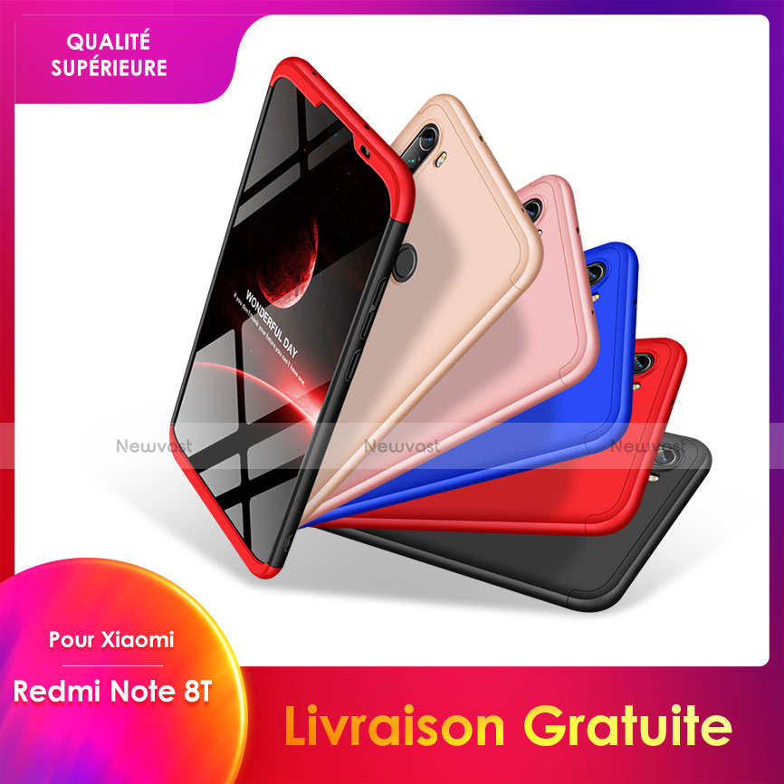 Hard Rigid Plastic Matte Finish Front and Back Cover Case 360 Degrees M01 for Xiaomi Redmi Note 8T