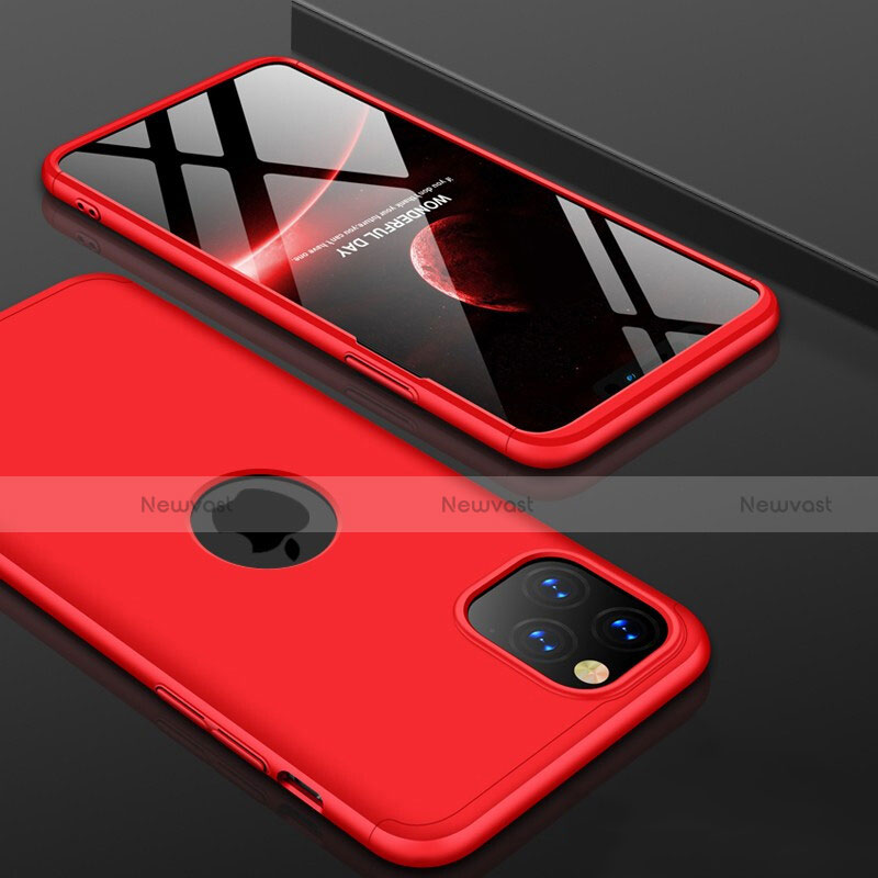 Hard Rigid Plastic Matte Finish Front and Back Cover Case 360 Degrees P01 for Apple iPhone 11 Pro Max Red