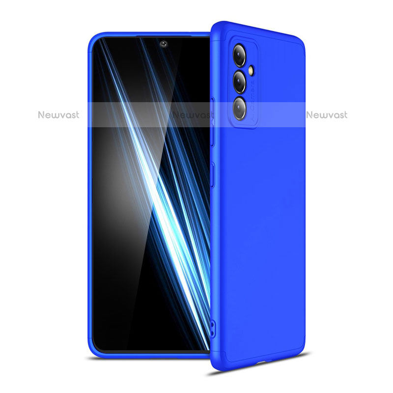 Hard Rigid Plastic Matte Finish Front and Back Cover Case 360 Degrees P01 for Samsung Galaxy Quantum2 5G Blue