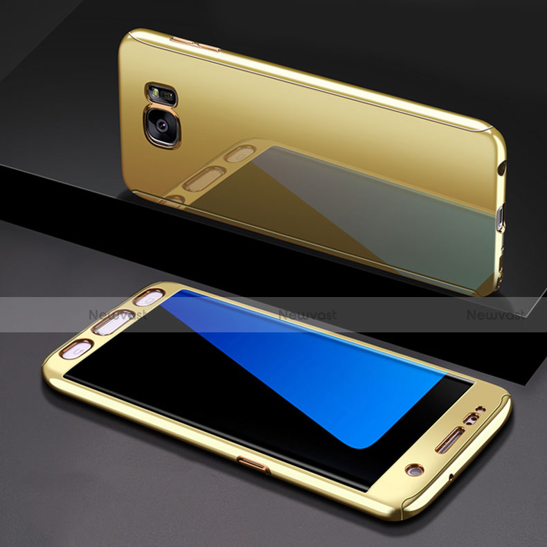 Hard Rigid Plastic Matte Finish Front and Back Cover Case 360 Degrees P01 for Samsung Galaxy S7 Edge G935F