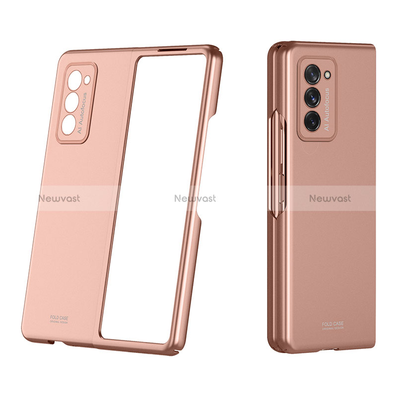 Hard Rigid Plastic Matte Finish Front and Back Cover Case 360 Degrees P01 for Samsung Galaxy Z Fold2 5G