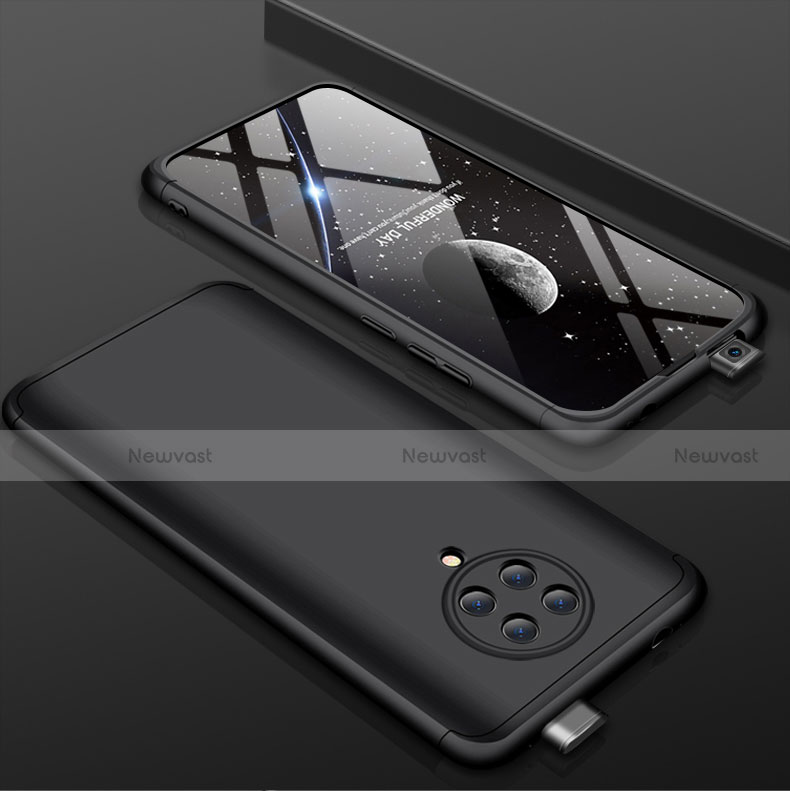 Hard Rigid Plastic Matte Finish Front and Back Cover Case 360 Degrees P01 for Xiaomi Redmi K30 Pro 5G Black