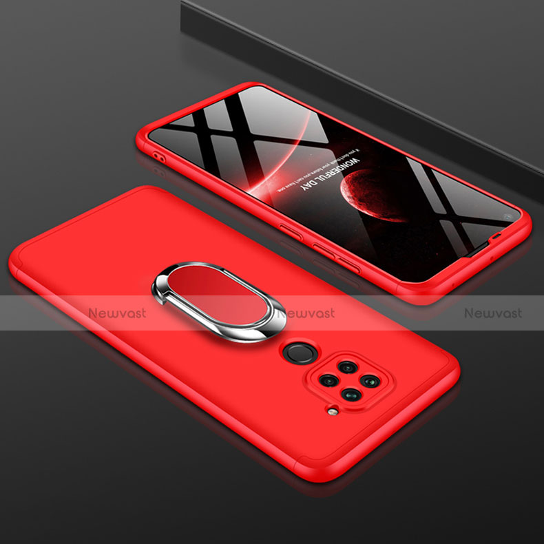Hard Rigid Plastic Matte Finish Front and Back Cover Case 360 Degrees P01 for Xiaomi Redmi Note 9 Red