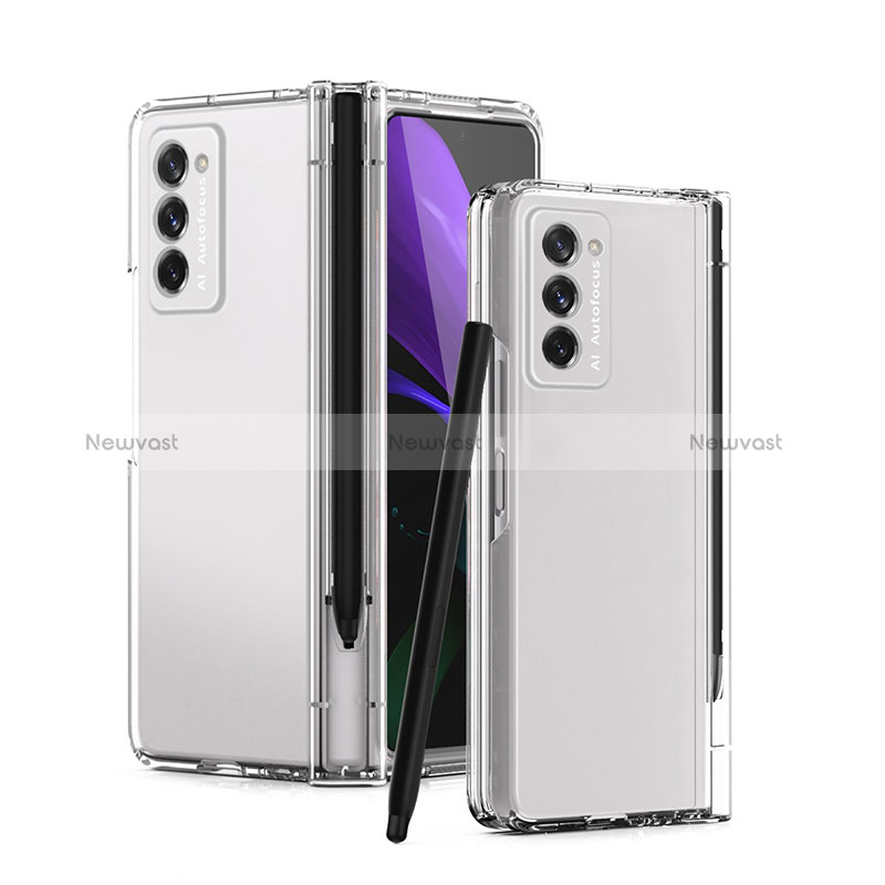 Hard Rigid Plastic Matte Finish Front and Back Cover Case 360 Degrees P02 for Samsung Galaxy Z Fold2 5G