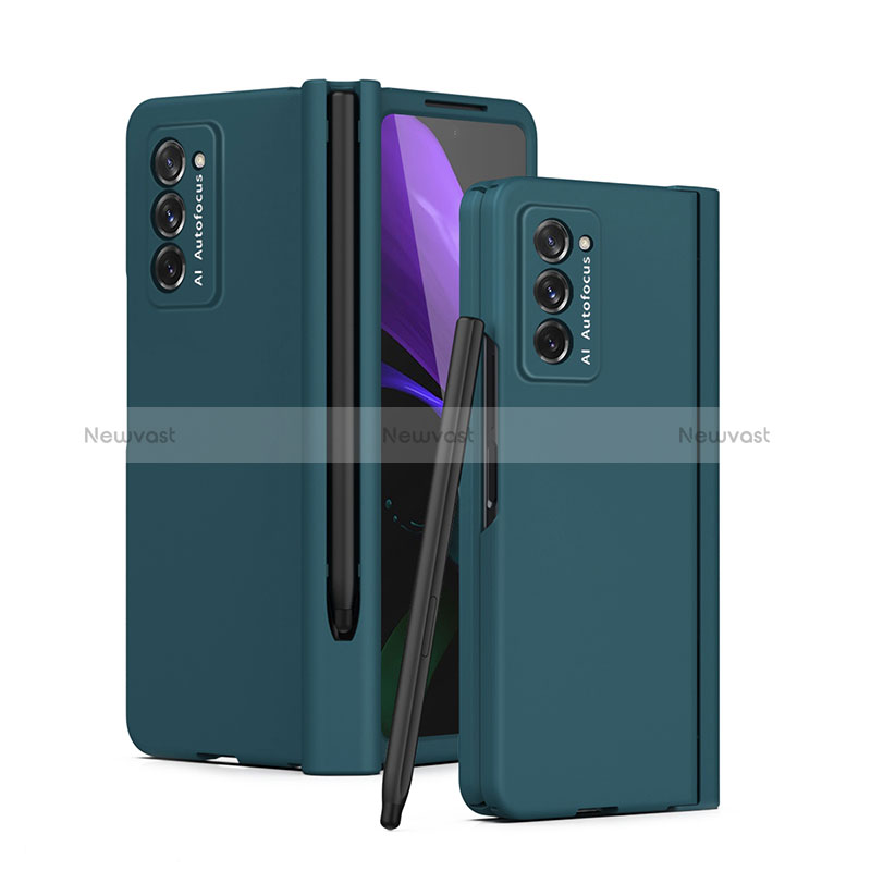 Hard Rigid Plastic Matte Finish Front and Back Cover Case 360 Degrees P02 for Samsung Galaxy Z Fold2 5G