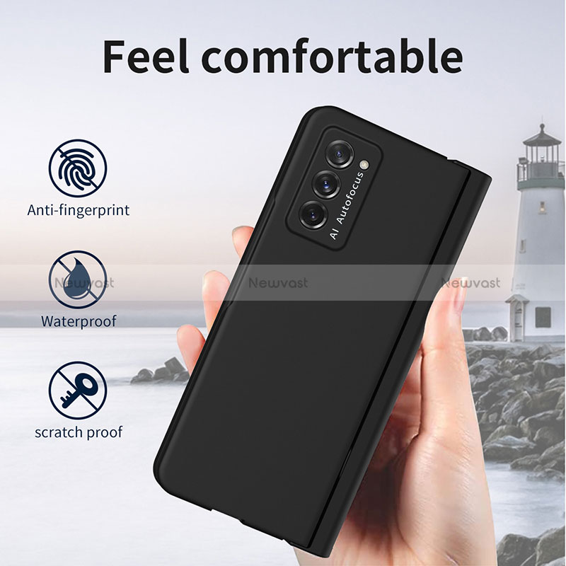 Hard Rigid Plastic Matte Finish Front and Back Cover Case 360 Degrees P02 for Samsung Galaxy Z Fold2 5G