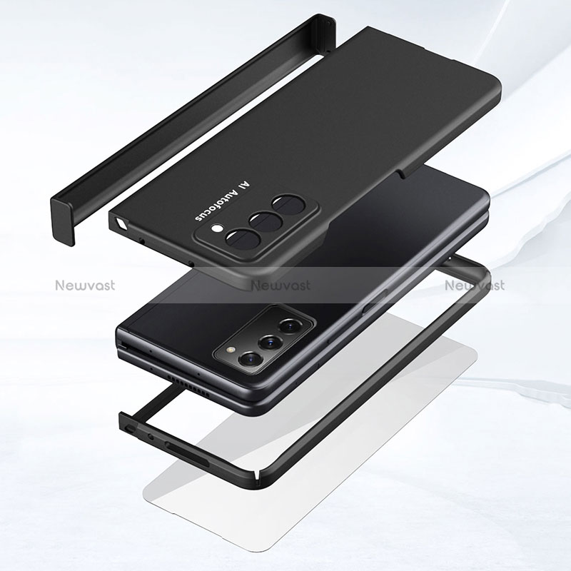 Hard Rigid Plastic Matte Finish Front and Back Cover Case 360 Degrees P03 for Samsung Galaxy Z Fold2 5G