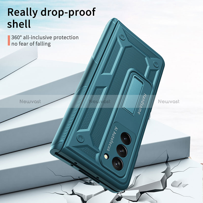 Hard Rigid Plastic Matte Finish Front and Back Cover Case 360 Degrees P06 for Samsung Galaxy Z Fold2 5G