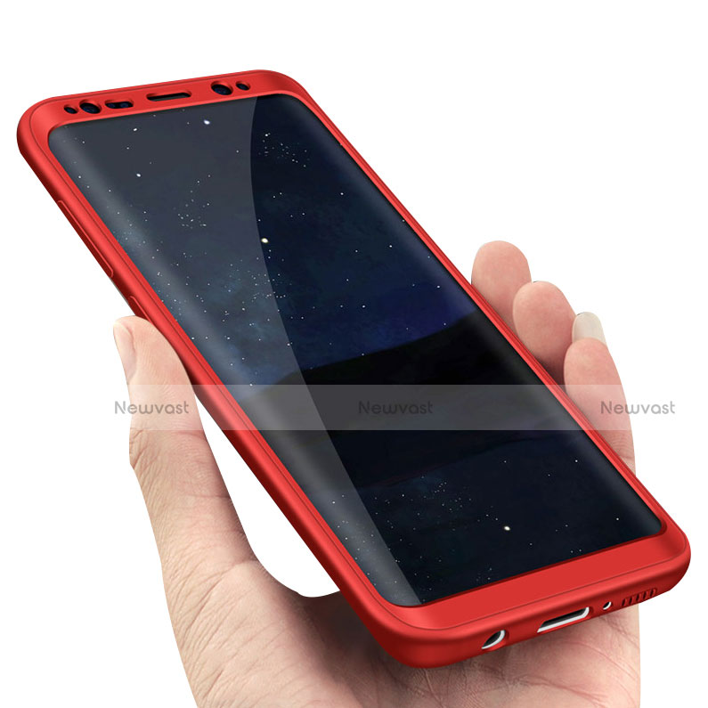 Hard Rigid Plastic Matte Finish Front and Back Cover Case 360 Degrees Q02 for Samsung Galaxy S8
