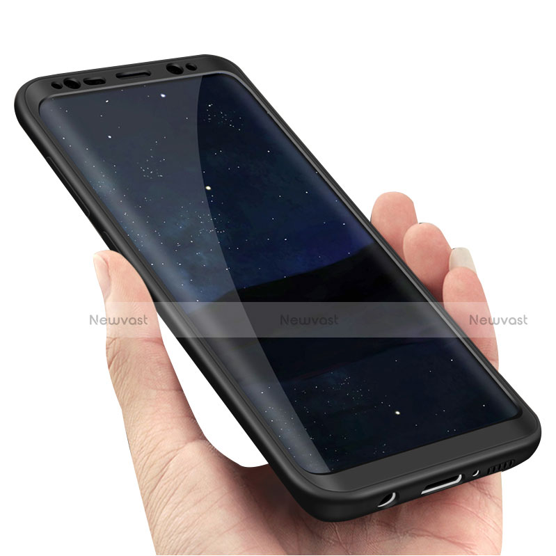Hard Rigid Plastic Matte Finish Front and Back Cover Case 360 Degrees Q02 for Samsung Galaxy S8