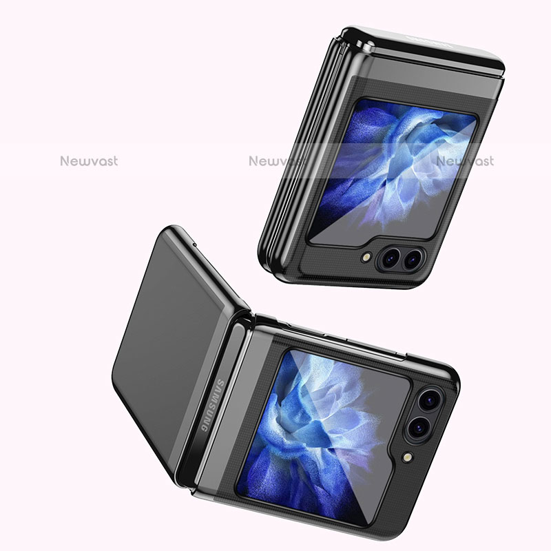 Hard Rigid Plastic Matte Finish Front and Back Cover Case 360 Degrees QH2 for Samsung Galaxy Z Flip5 5G