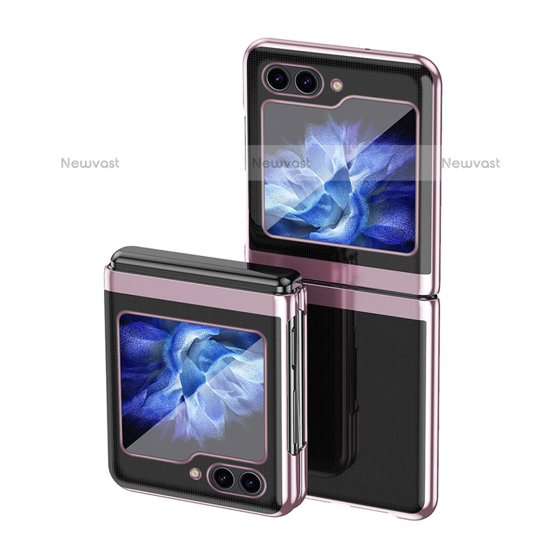 Hard Rigid Plastic Matte Finish Front and Back Cover Case 360 Degrees QH3 for Samsung Galaxy Z Flip5 5G
