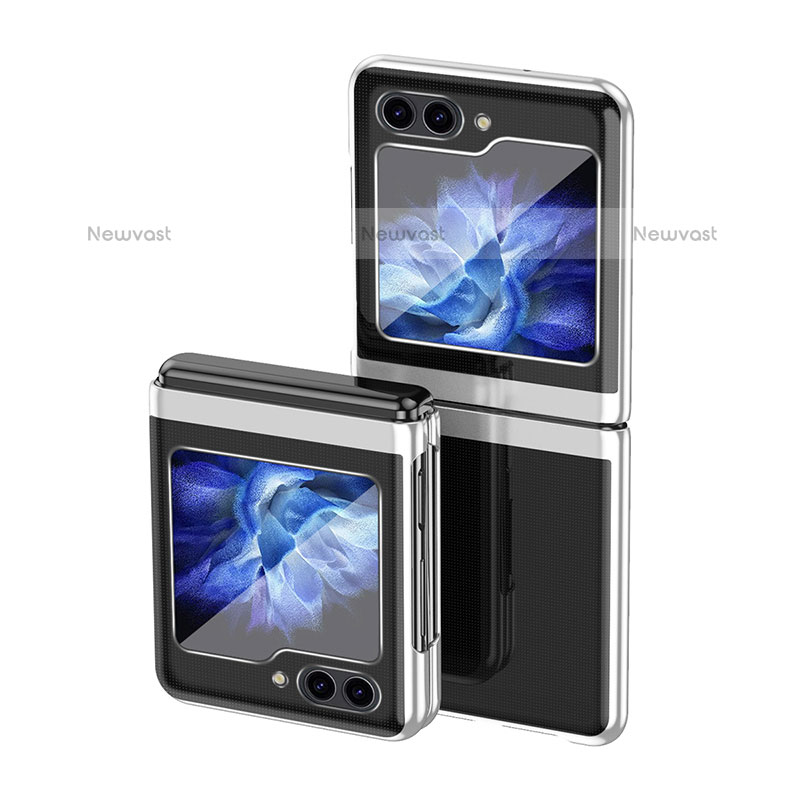 Hard Rigid Plastic Matte Finish Front and Back Cover Case 360 Degrees QH3 for Samsung Galaxy Z Flip5 5G