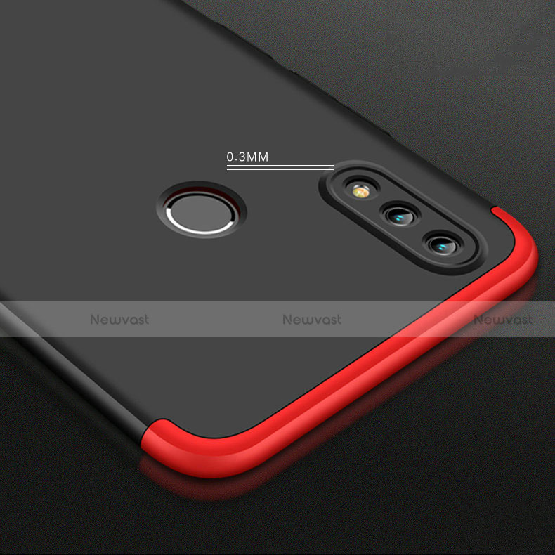 Hard Rigid Plastic Matte Finish Front and Back Cover Case 360 Degrees with Finger Ring Stand for Huawei Enjoy 9 Plus