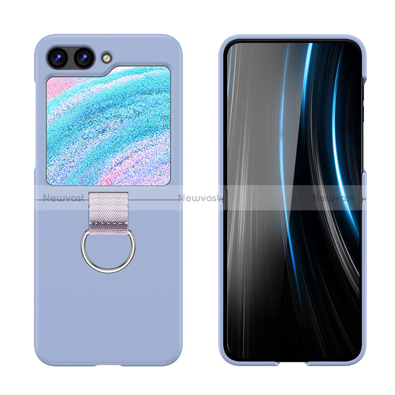 Hard Rigid Plastic Matte Finish Front and Back Cover Case 360 Degrees Z03L for Samsung Galaxy Z Flip5 5G