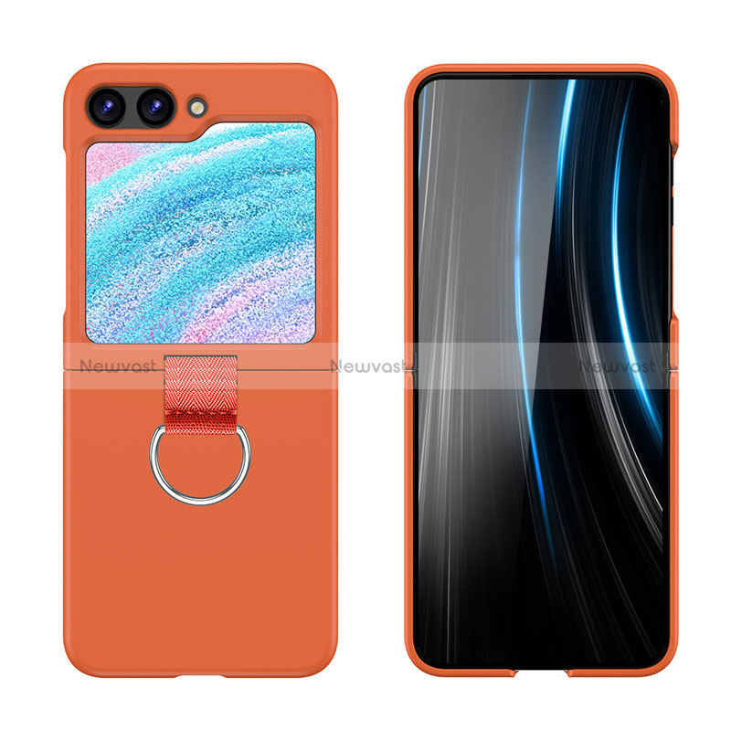 Hard Rigid Plastic Matte Finish Front and Back Cover Case 360 Degrees Z03L for Samsung Galaxy Z Flip5 5G
