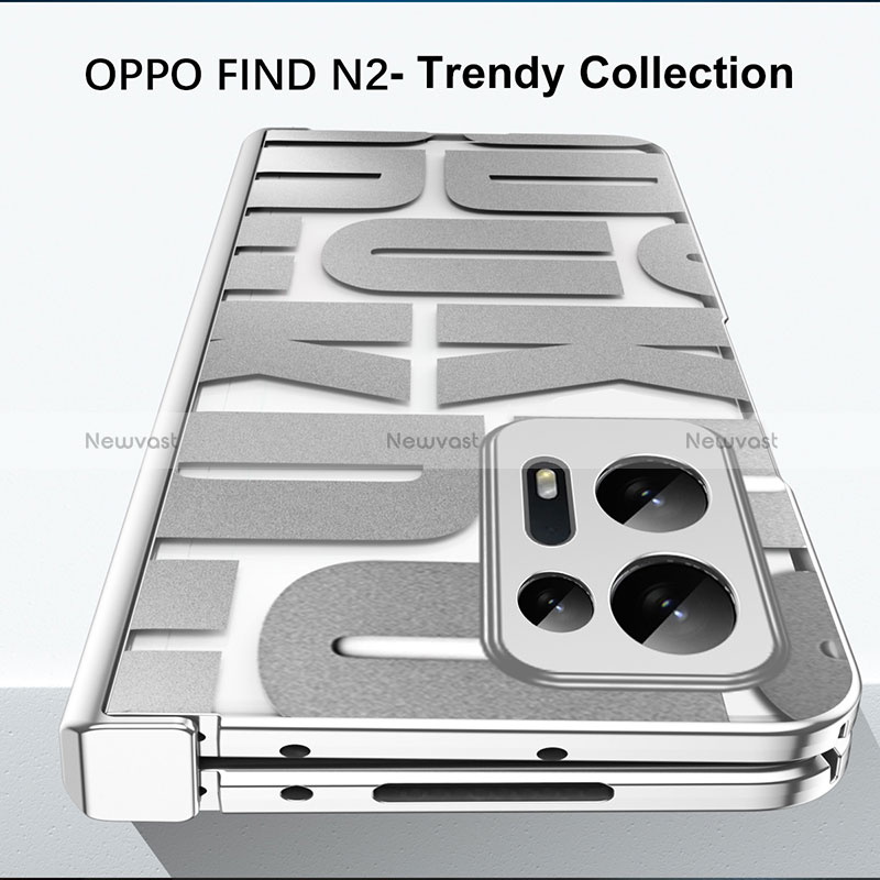 Hard Rigid Plastic Matte Finish Front and Back Cover Case 360 Degrees ZL1 for Oppo Find N2 5G