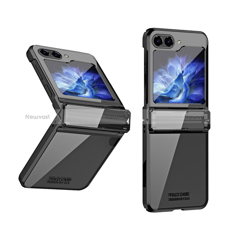 Hard Rigid Plastic Matte Finish Front and Back Cover Case 360 Degrees ZL10 for Samsung Galaxy Z Flip5 5G