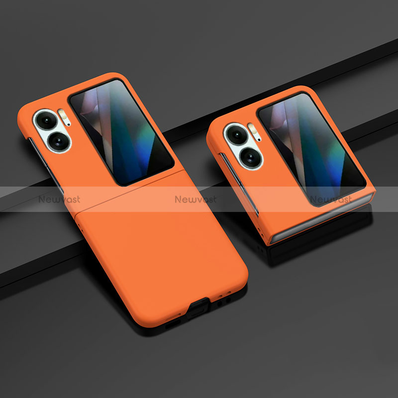 Hard Rigid Plastic Matte Finish Front and Back Cover Case 360 Degrees ZL8 for Oppo Find N2 Flip 5G
