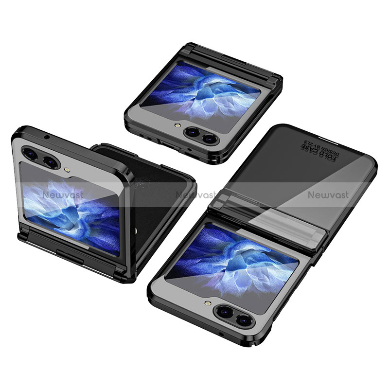 Hard Rigid Plastic Matte Finish Front and Back Cover Case 360 Degrees ZL9 for Samsung Galaxy Z Flip5 5G