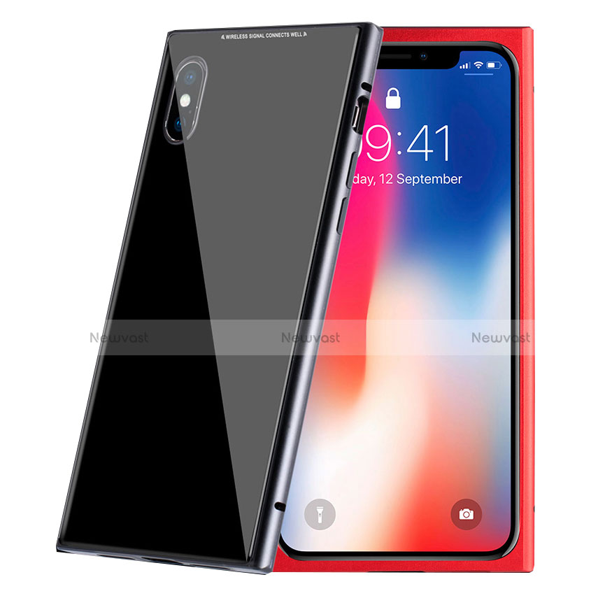 Hard Rigid Plastic Matte Finish Front and Back Mirror Cover Case 360 Degrees for Apple iPhone X