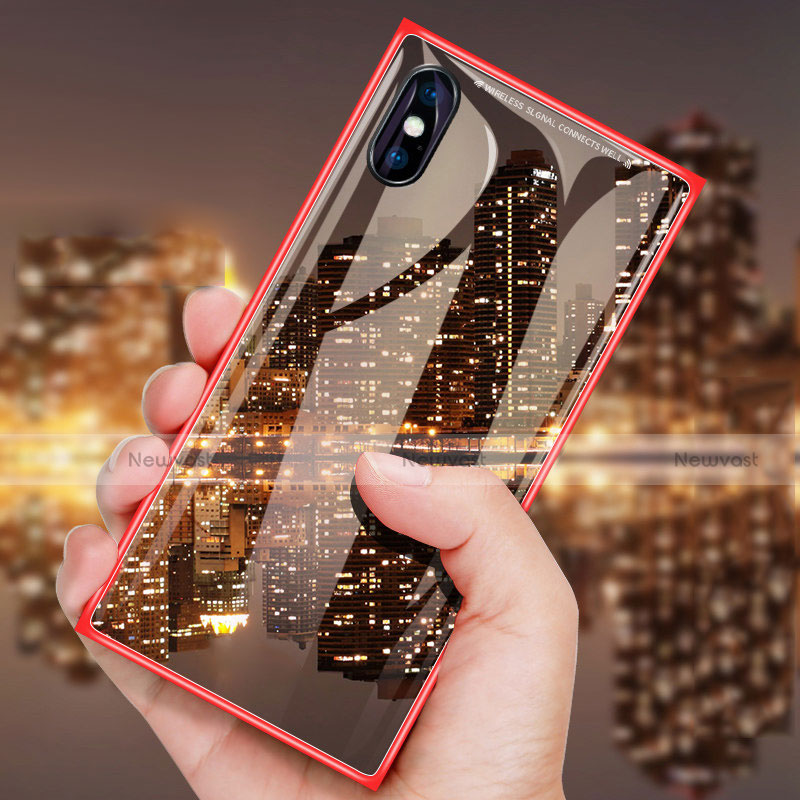 Hard Rigid Plastic Matte Finish Front and Back Mirror Cover Case 360 Degrees for Apple iPhone X