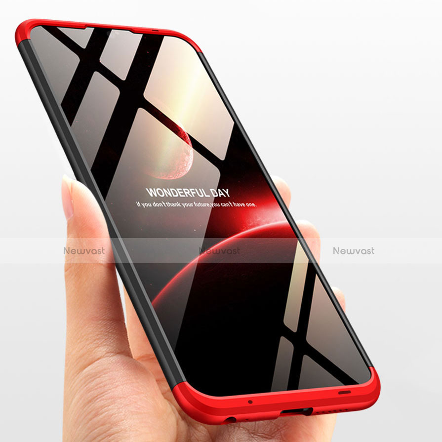 Hard Rigid Plastic Matte Finish Front and Back Snap On Case 360 Degrees M01 for Huawei Honor 10 Lite Red and Black