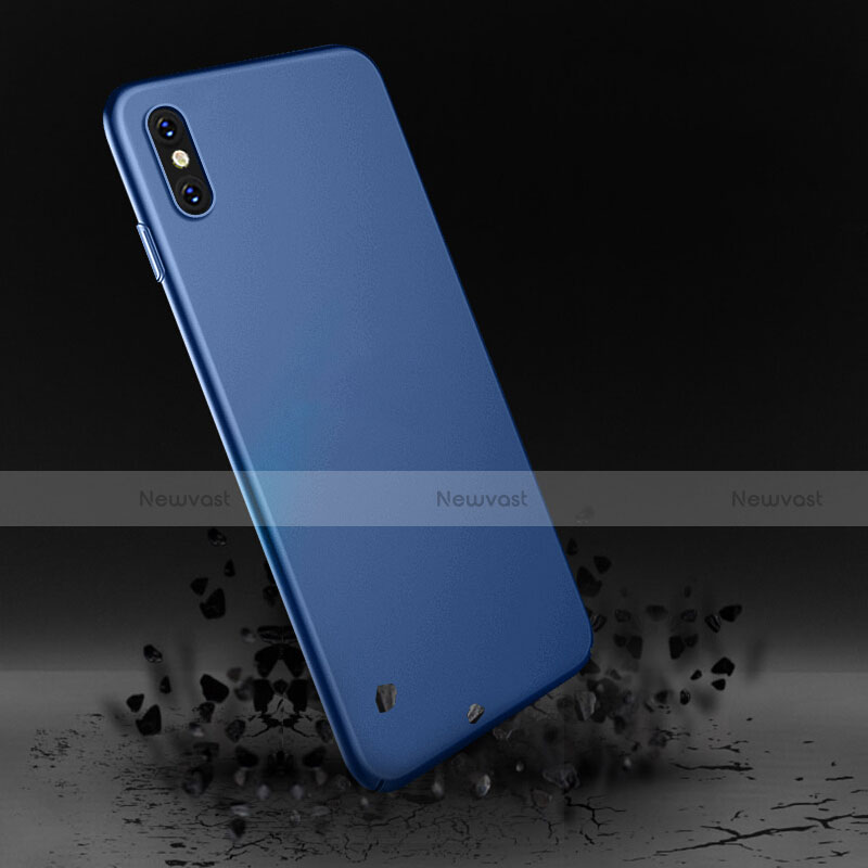 Hard Rigid Plastic Matte Finish Snap On Case for Apple iPhone Xs Blue