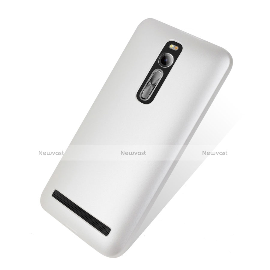 Hard Rigid Plastic Matte Finish Snap On Case for Asus Zenfone 2 ZE551ML ZE550ML White