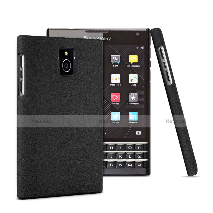 Hard Rigid Plastic Matte Finish Snap On Case for Blackberry Passport Q30 Black