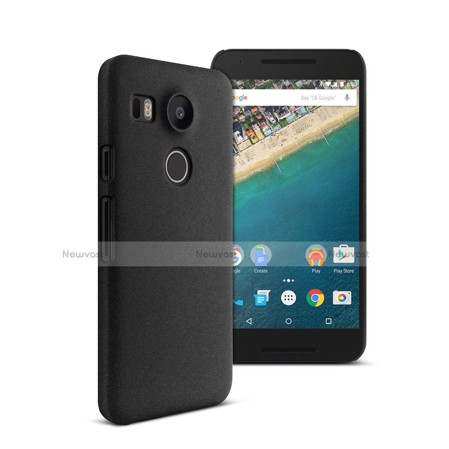 Hard Rigid Plastic Matte Finish Snap On Case for Google Nexus 5X Black