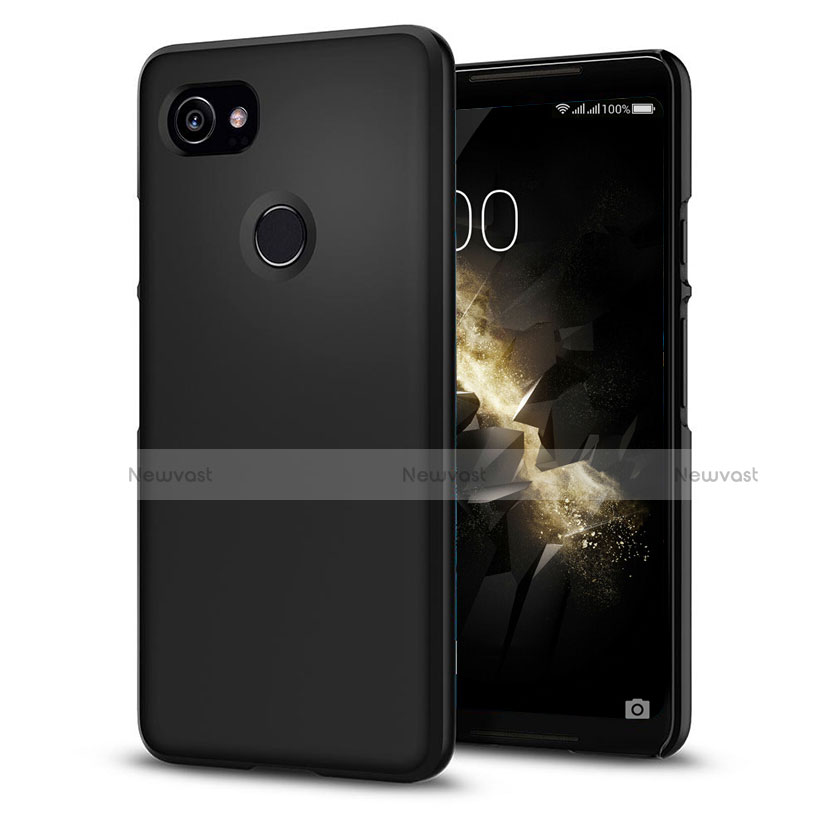 Hard Rigid Plastic Matte Finish Snap On Case for Google Pixel 2 XL Black