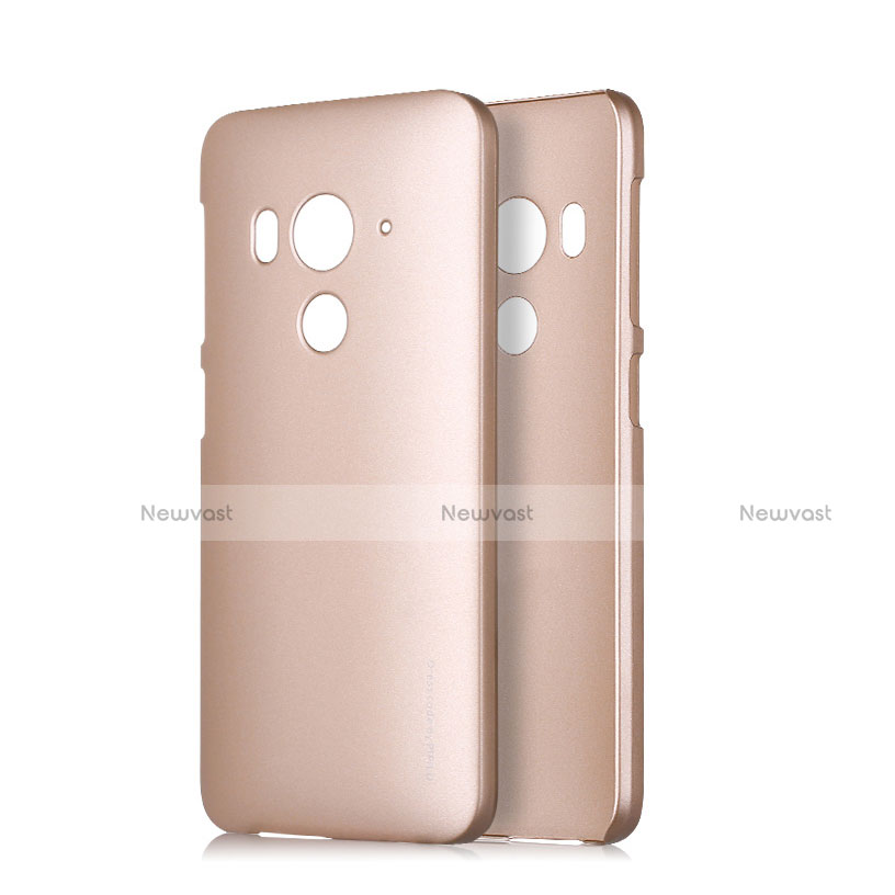 Hard Rigid Plastic Matte Finish Snap On Case for HTC Butterfly 3 Gold