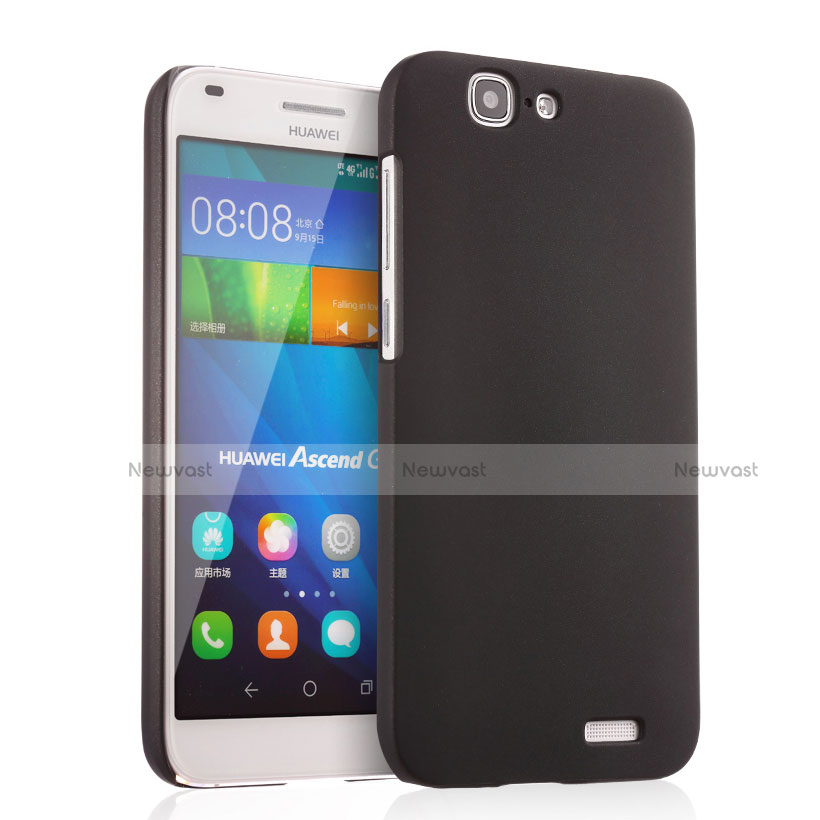 Hard Rigid Plastic Matte Finish Snap On Case for Huawei Ascend G7 Black