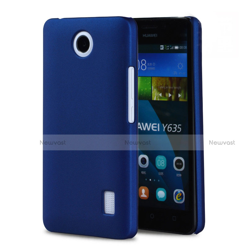Hard Rigid Plastic Matte Finish Snap On Case for Huawei Ascend Y635 Dual SIM Blue