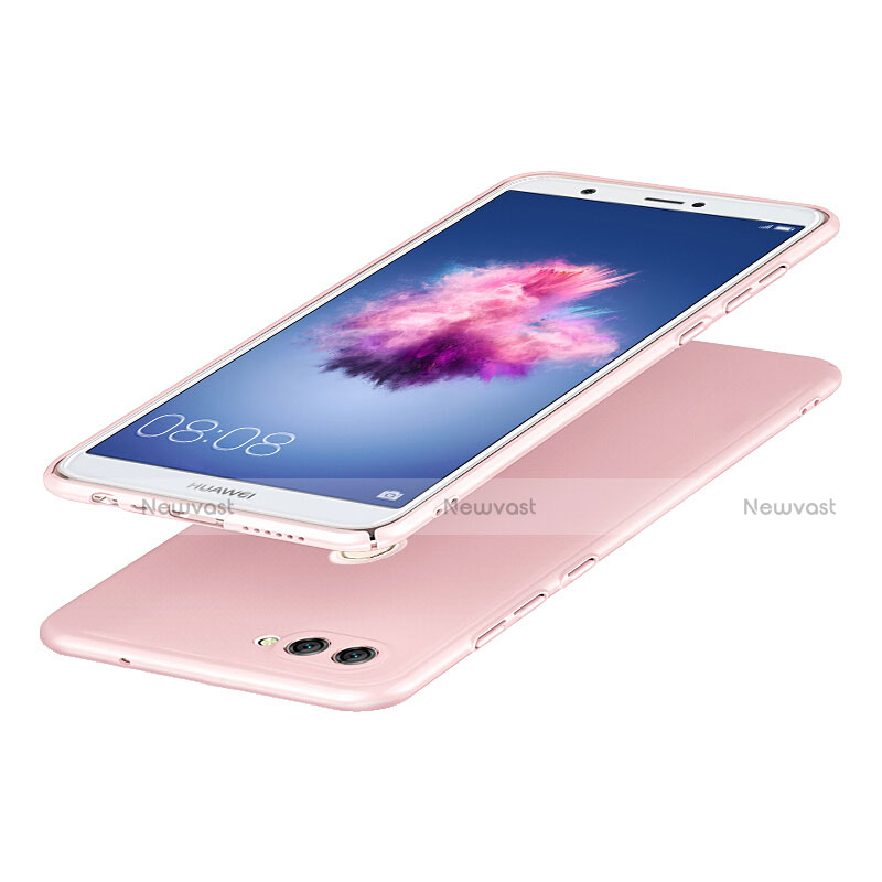 Hard Rigid Plastic Matte Finish Snap On Case for Huawei Enjoy 7S Pink