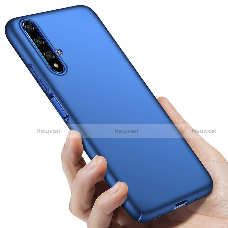 Hard Rigid Plastic Matte Finish Snap On Case for Huawei Honor 20 Blue