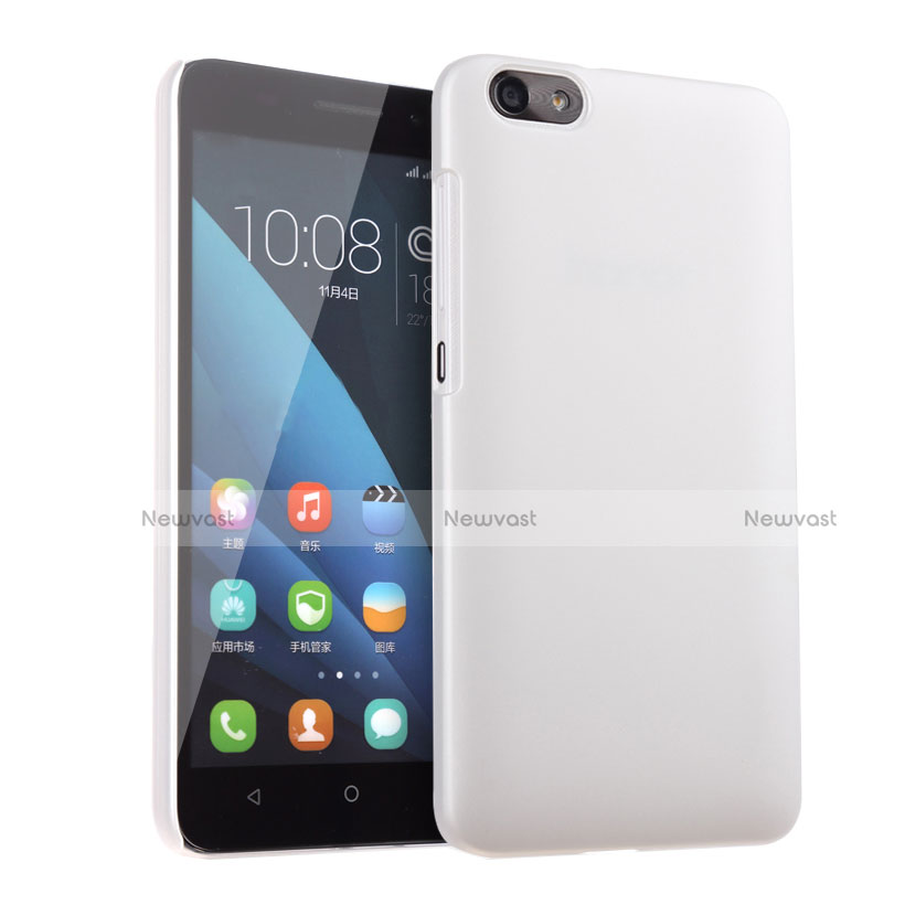 Hard Rigid Plastic Matte Finish Snap On Case for Huawei Honor 4X White