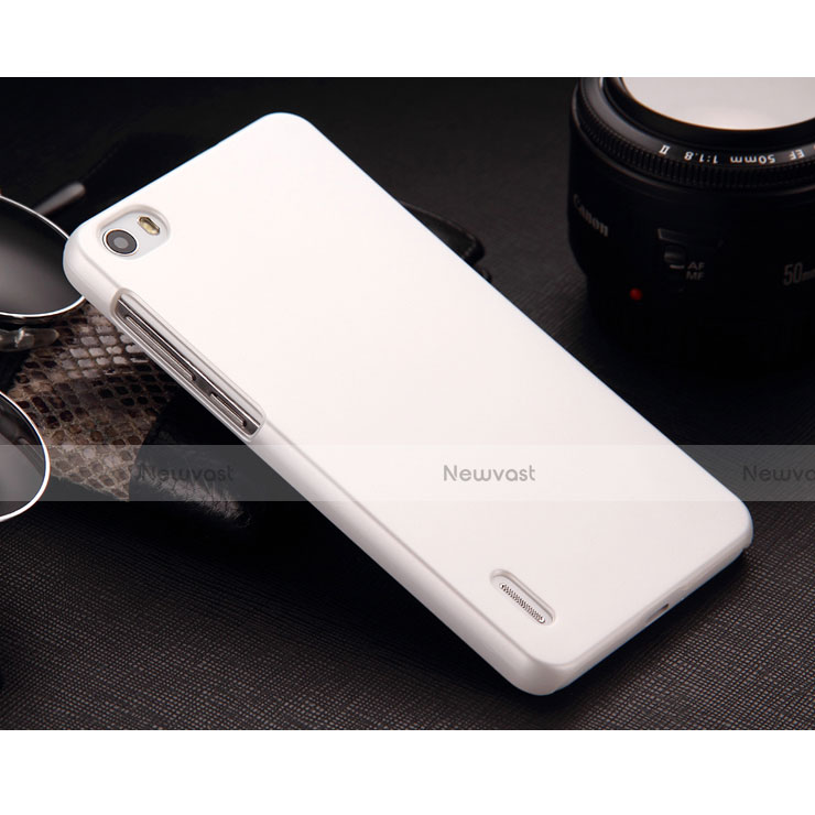 Hard Rigid Plastic Matte Finish Snap On Case for Huawei Honor 6 White