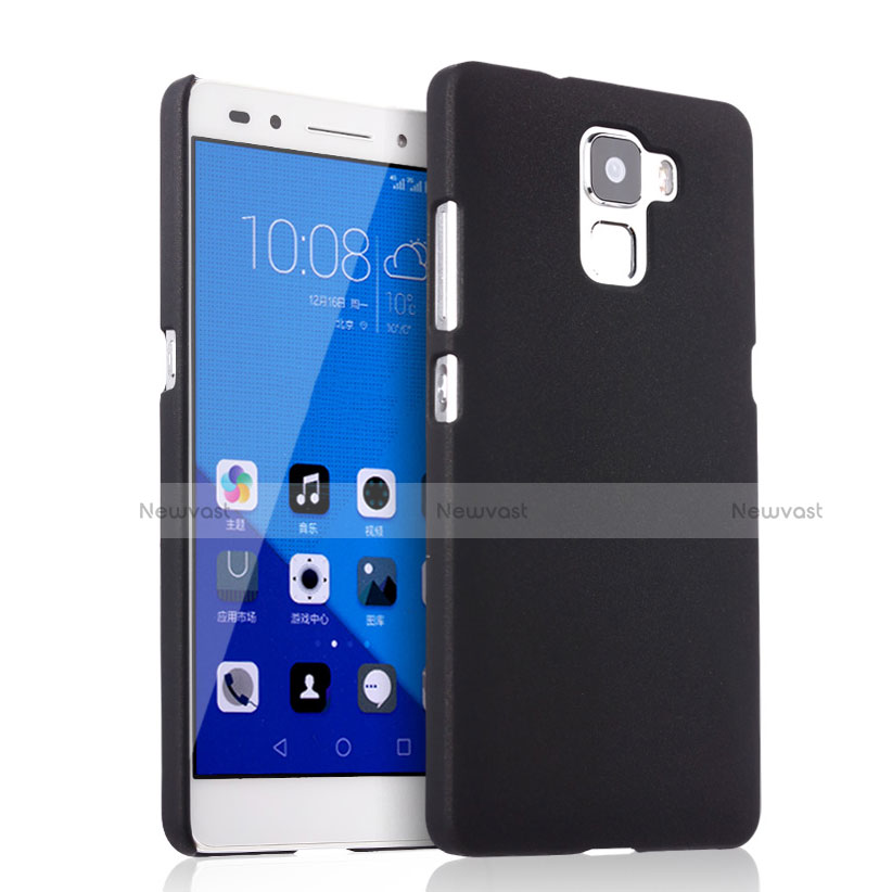 Hard Rigid Plastic Matte Finish Snap On Case for Huawei Honor 7 Black