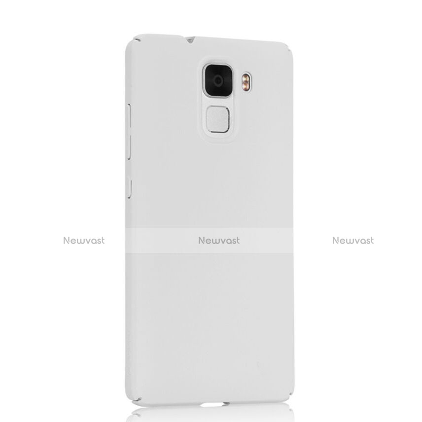 Hard Rigid Plastic Matte Finish Snap On Case for Huawei Honor 7 White