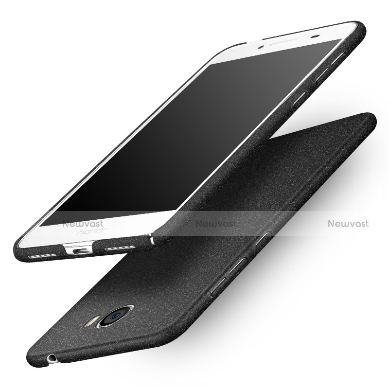 Hard Rigid Plastic Matte Finish Snap On Case for Huawei Honor Play 5 Black